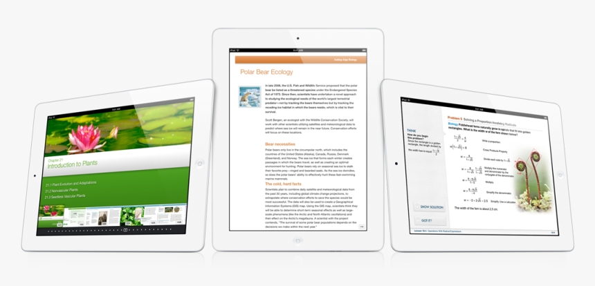 Textbooks Hero - Ipad Education Png, Transparent Png, Free Download