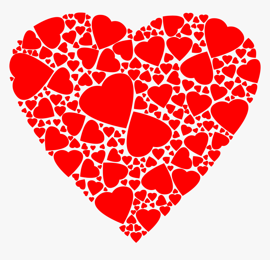 Red Hearts Within A Heart Png Image - Hearts Within Hearts, Transparent Png, Free Download