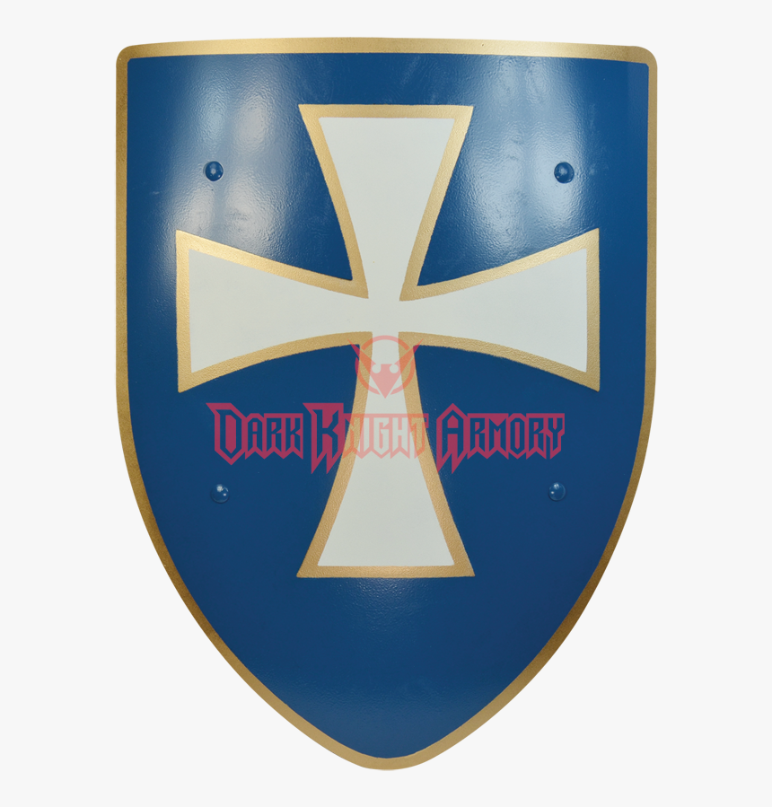 Transparent Knight Shield - Blue Shield With White Cross, HD Png Download, Free Download