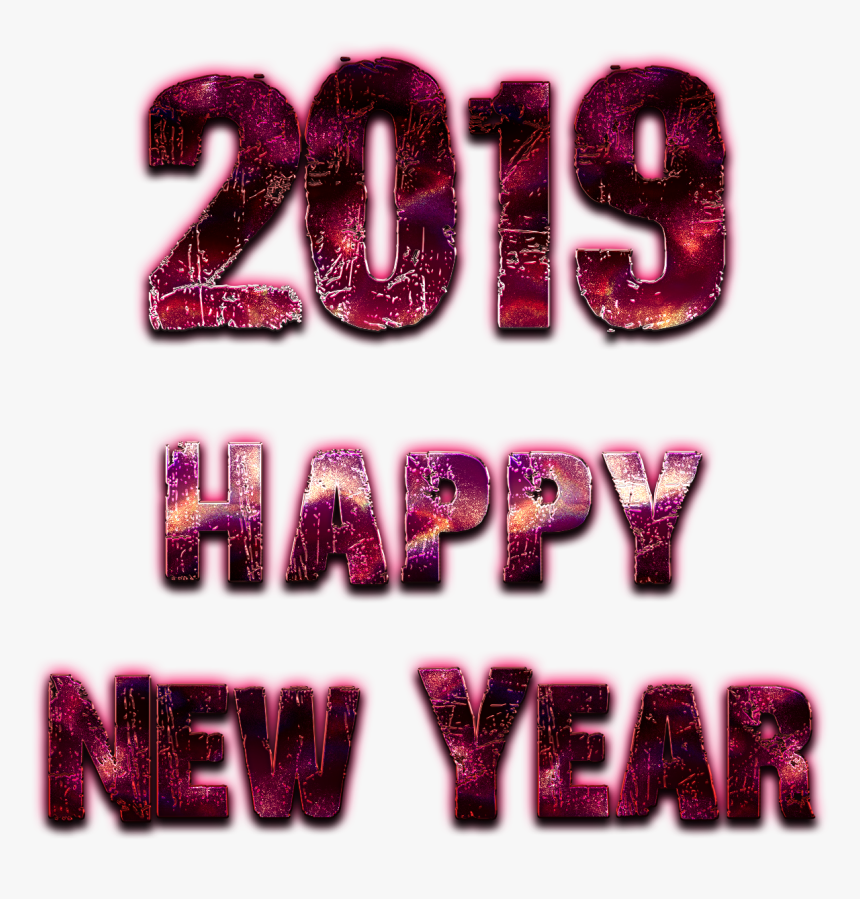 2019 Happy New Year Transparent - Transparent Happy New Year 2019 Png, Png Download, Free Download
