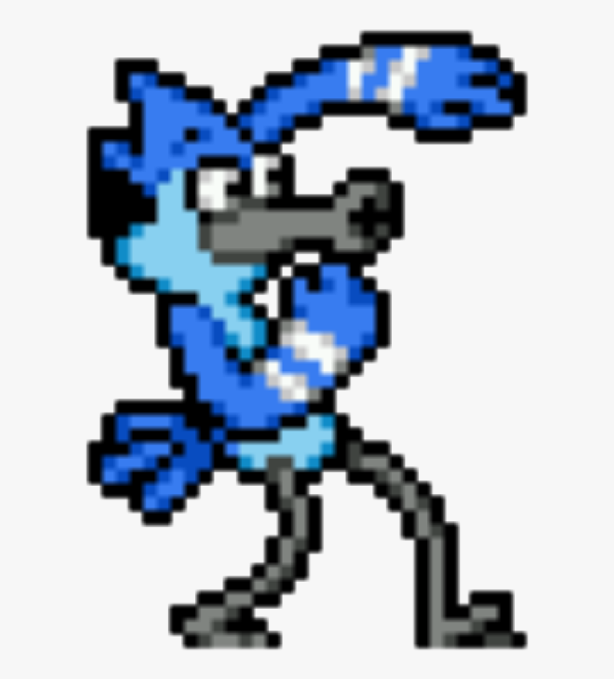 Transparent Mordecai Png - Mordecai And Rigby Pixel Art, Png Download, Free Download