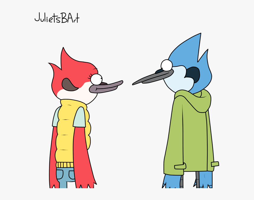 Mordecai And Margaret Looking Eachother-ydb519 - Mordecai And Margaret From Regular Show, HD Png Download, Free Download