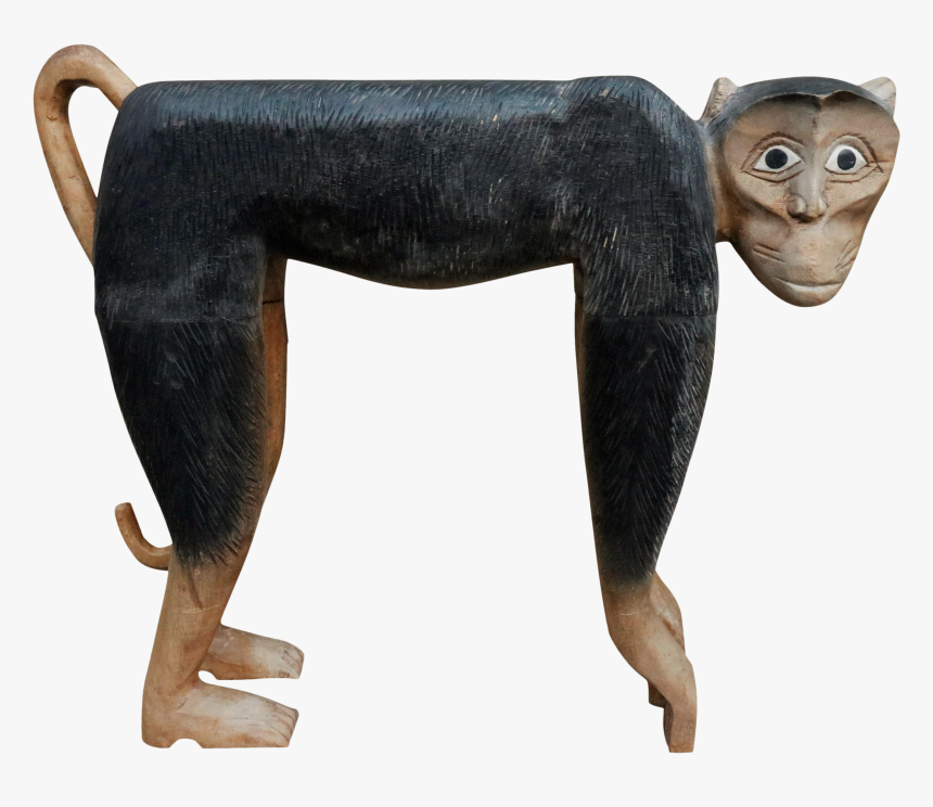 Carved Bonnet Macaque Sculpture Chairish - Macaque, HD Png Download, Free Download