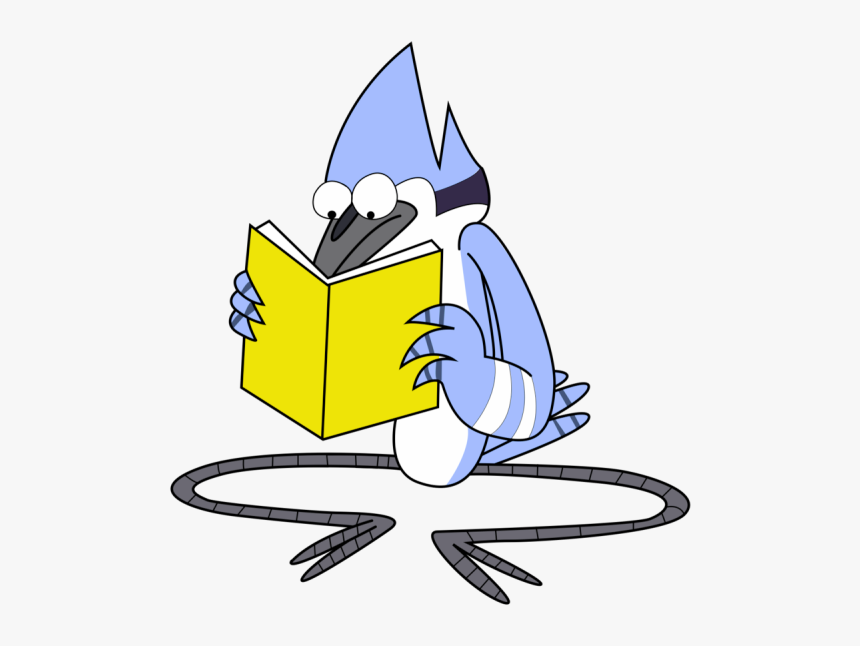 Mordecai Reading Book-ydb549 - Mordecai Reading, HD Png Download, Free Download