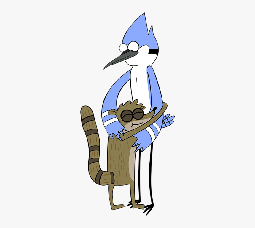 Regular Show Mordecai And Rigby Hug, HD Png Download, free png download. 