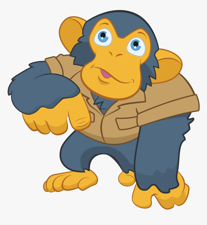 Juvi The Chimp , Png Download - Cartoon, Transparent Png, Free Download