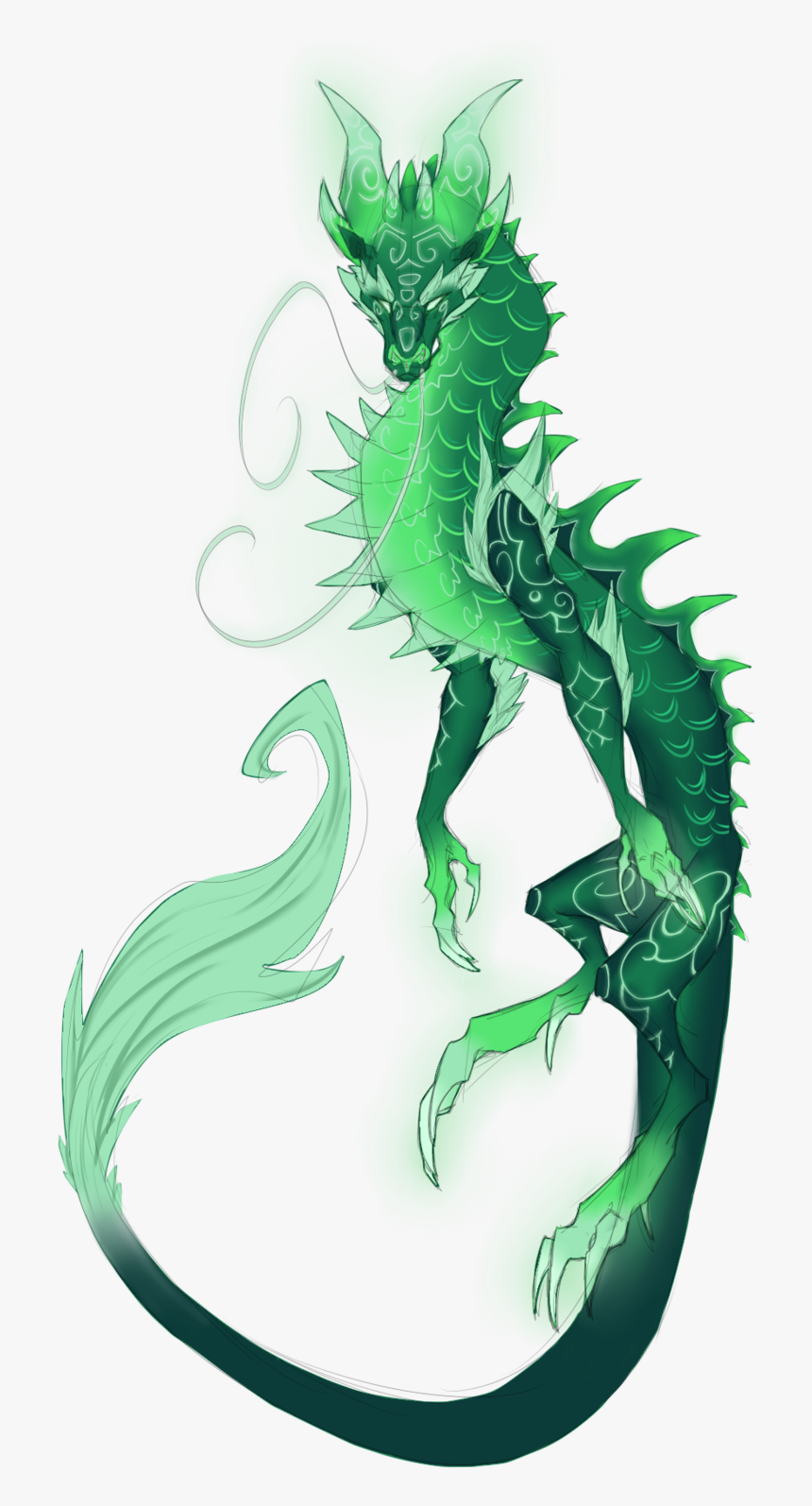 Yu"lon Is A Pretty Dragon - Jade Chinese Dragon, HD Png Download, Free Download