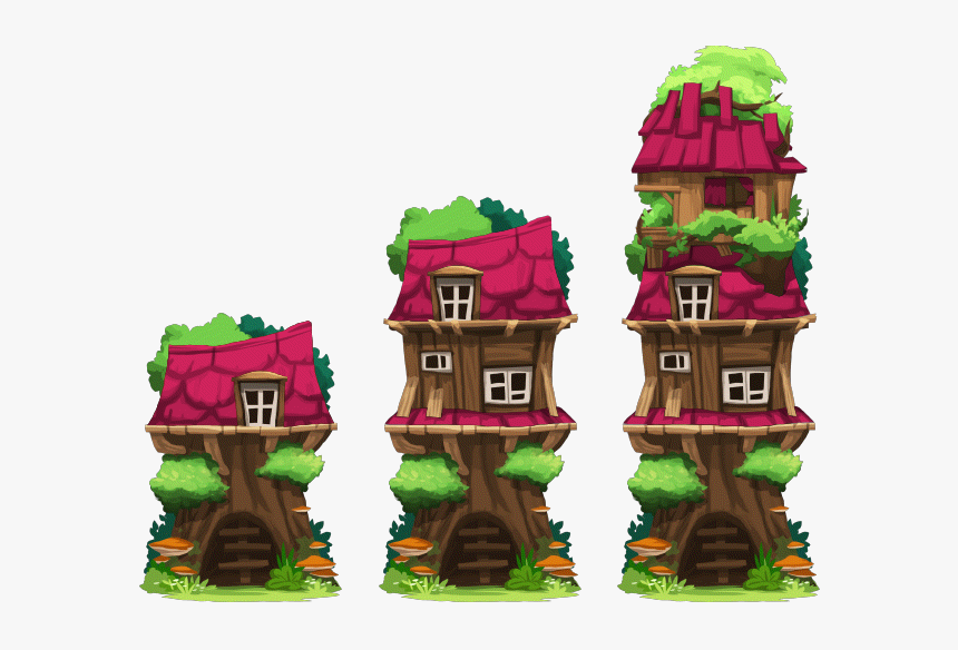 House Tree House Level - Tree House Happy Street, HD Png Download, Free Download