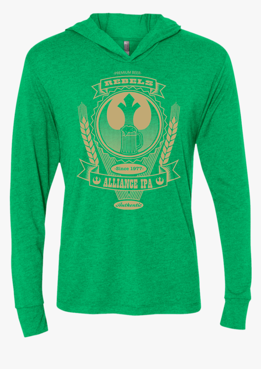 Rebel Alliance Ipa Triblend Long Sleeve Hoodie Tee - Hoodie, HD Png Download, Free Download