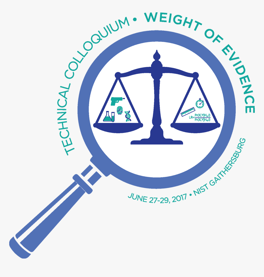 Weight Of Evidence Magnifying Glass - Balance Scale, HD Png Download, Free Download