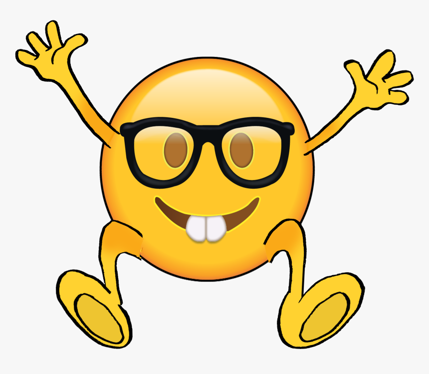 Nerd Face Emoji Png, Transparent Png kindpng