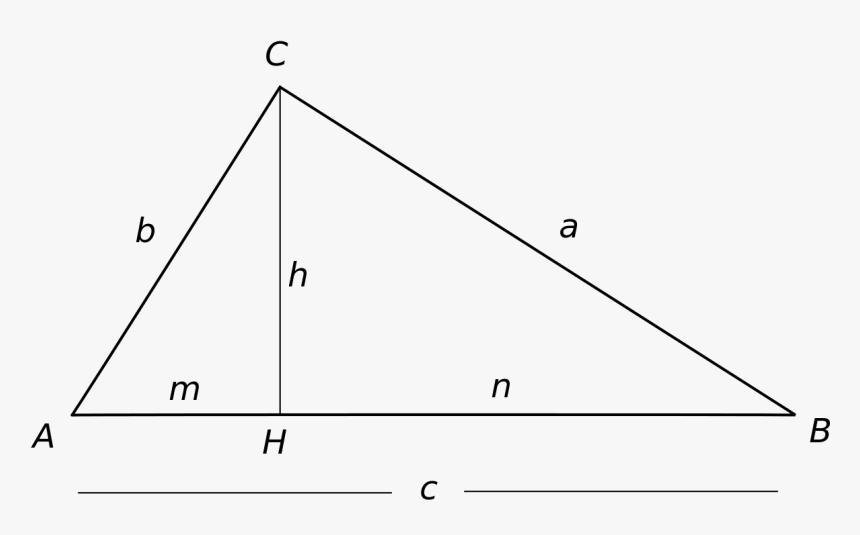Relaciones Metricas Triangulos Oblicuangulos Formulas, HD Png Download, Free Download