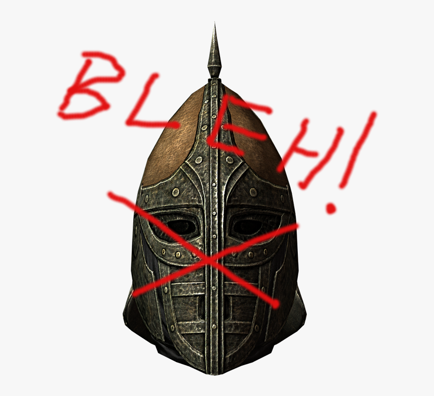 Skyrim Guard Helm Bleh - Skyrim Whiterun Guard Helmet Png, Transparent Png, Free Download