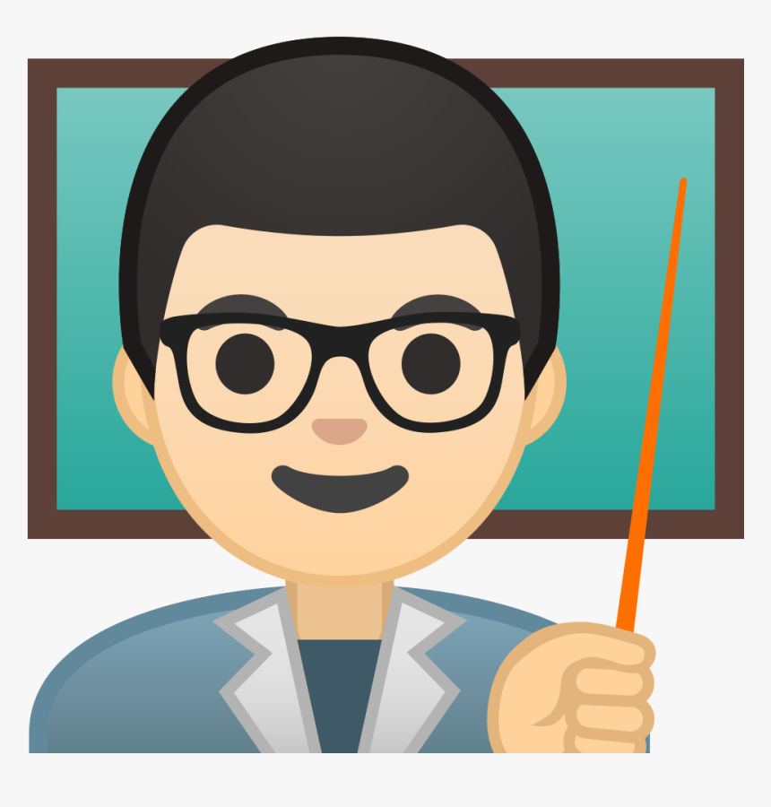 Man Teacher Light Skin Tone Icon - Teacher Icon, HD Png Download, Free Download