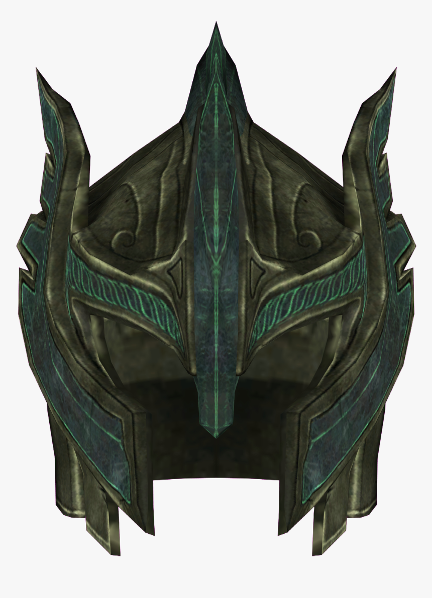 Elder Scrolls - Skyrim Glass Armor Helmet, HD Png Download, Free Download