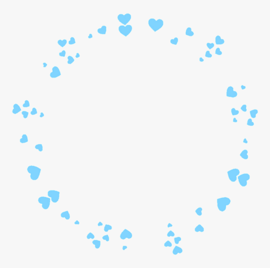 Blue Heart Hearts Overlay Overlays Icon - Blue Hearts Circle Png, Transparent Png, Free Download