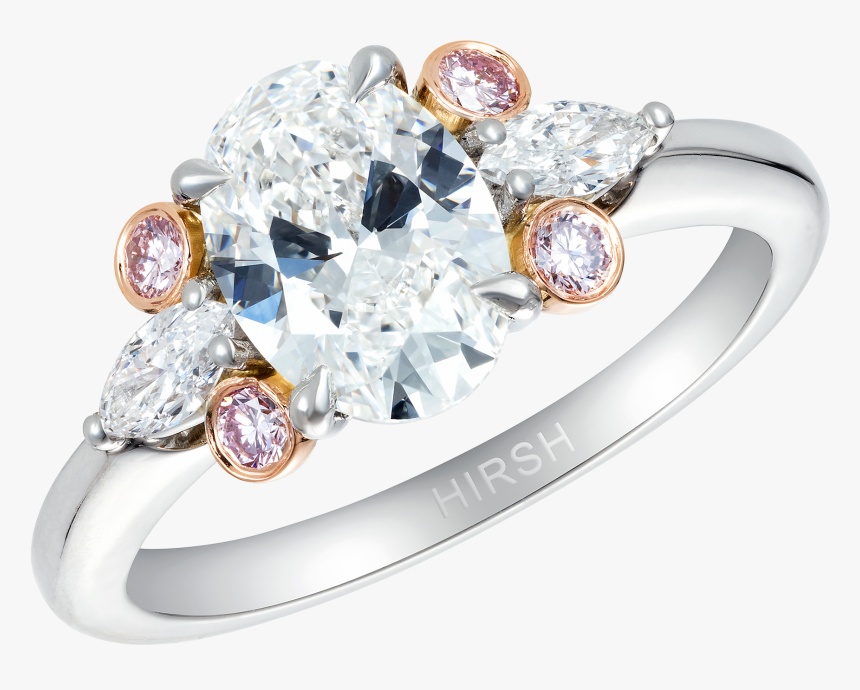 Natural Pink Diamond Engagment Ring - Pre-engagement Ring, HD Png Download, Free Download
