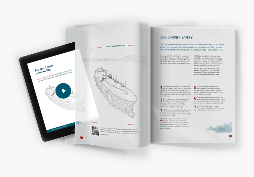 Creative Brochure Design Agency Work For Lng Canada - Creative Brochure, HD Png Download, Free Download