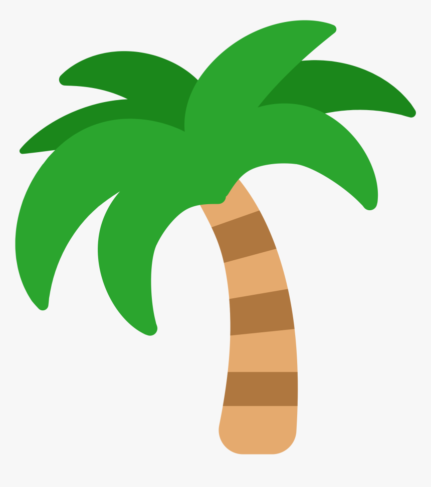 Sticker Tree Clip Art - Transparent Background Emoji Palm Tree, HD Png Download, Free Download