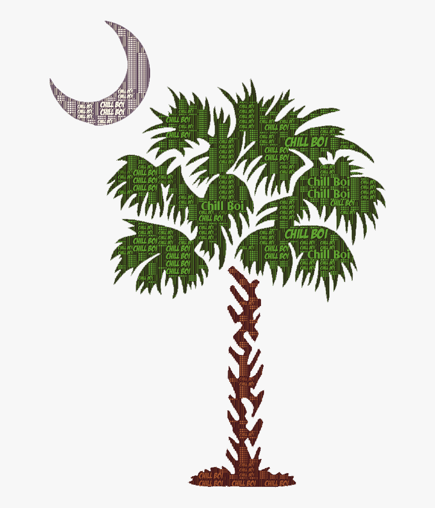 Sabal Palm Myrtle Beach Palm Trees Decal Charleston - South Carolina Palm Tree, HD Png Download, Free Download