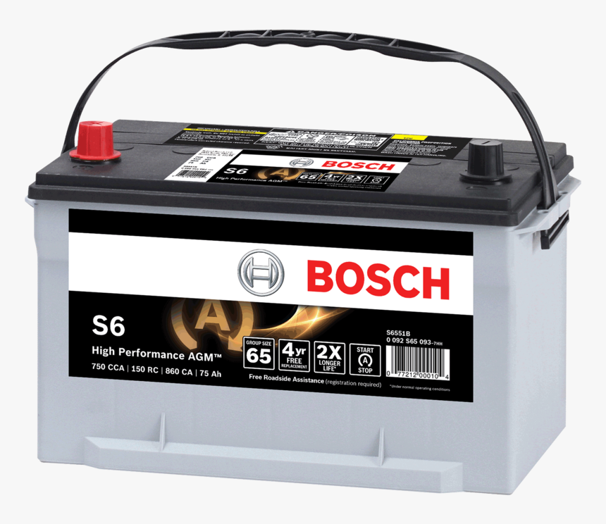 Car Background Battery Transparent Automotive - Bosch Car Battery S6, HD Png Download, Free Download