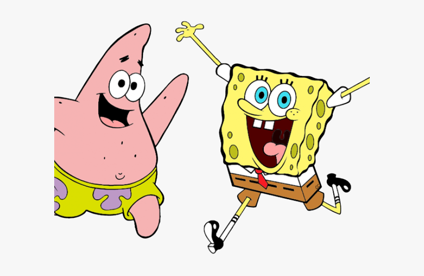 Spongebob Squarepants Cliparts - Spongebob And Patrick Clipart, HD Png Download, Free Download