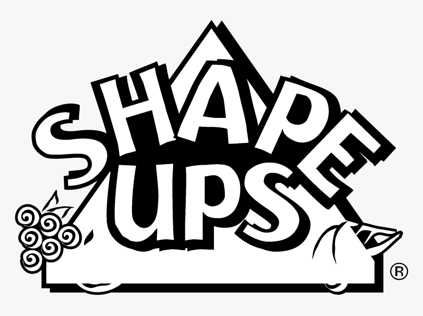 Shape Ups Logo Black And White - Png Transparent Png Shapes Vector, Png Download, Free Download