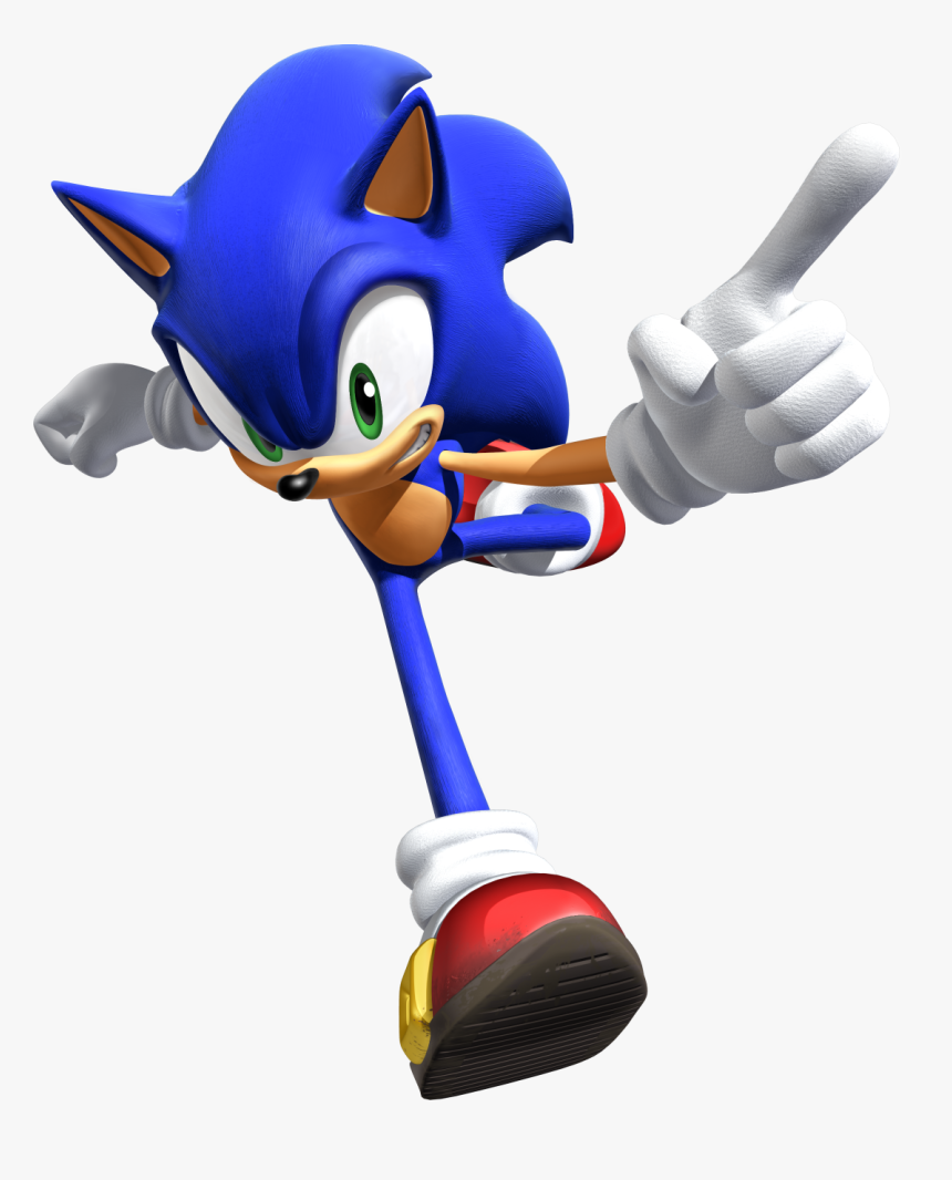 Sonic Running Png - Sonic Rivals Sonic, Transparent Png, Free Download