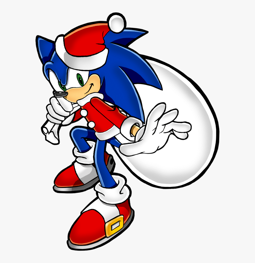 Santa Sonic By - Santa Sonic The Hedgehog, HD Png Download, Free Download