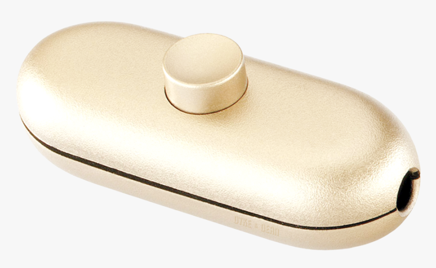 Gold Button Inline Cable Lamp Switch - Joystick, HD Png Download, Free Download