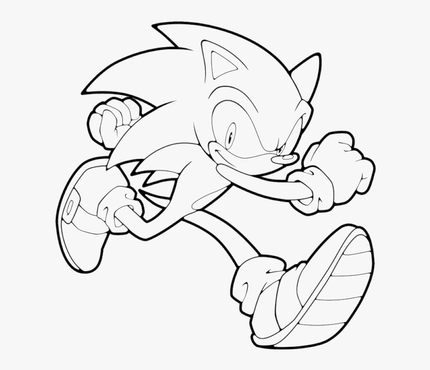 Sonic Running Coloring Pages