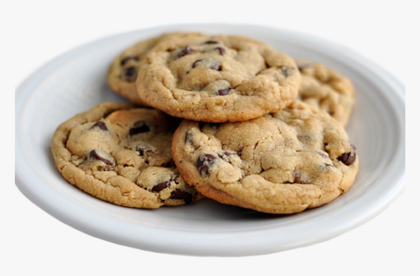 Choc Chip Cookies On A Plate, HD Png Download, Free Download