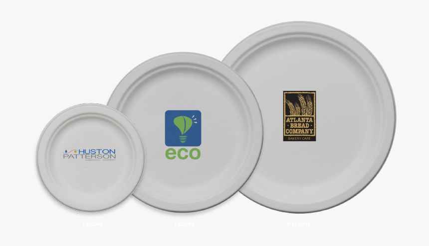 Personalized Eco Friendly Round White Paper Plate 6 - Branded Plates Png, Transparent Png, Free Download