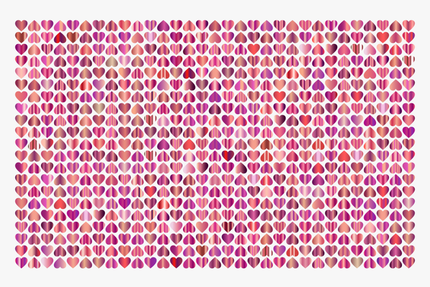 Prismatic Alternating Hearts Pattern Background 9 No - Background Of Hearts Png Black, Transparent Png, Free Download