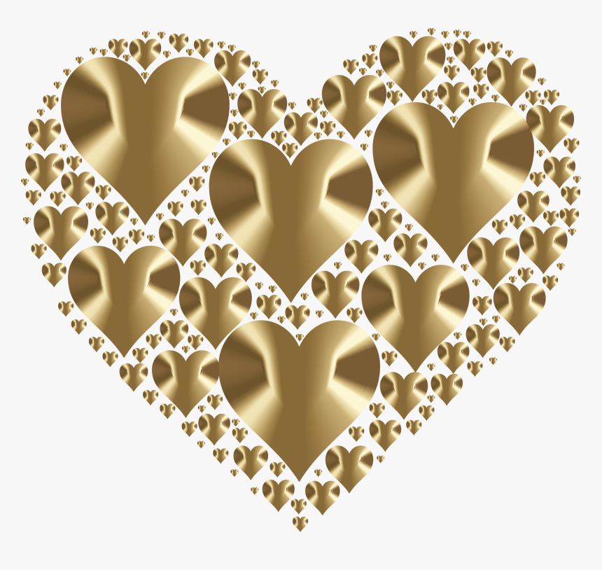 Hearts In Heart Rejuvenated 5 No Background Clip Arts - Bentuk Love Warna Putih Png, Transparent Png, Free Download