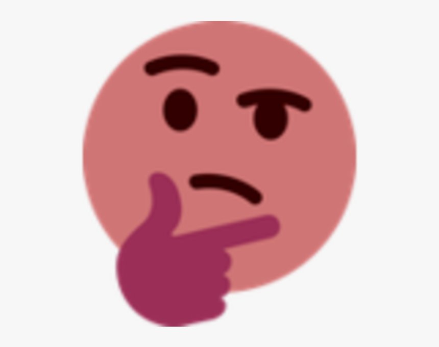 Discord Thinking Emoji Transparent Red Thinking Face Emoji Hd