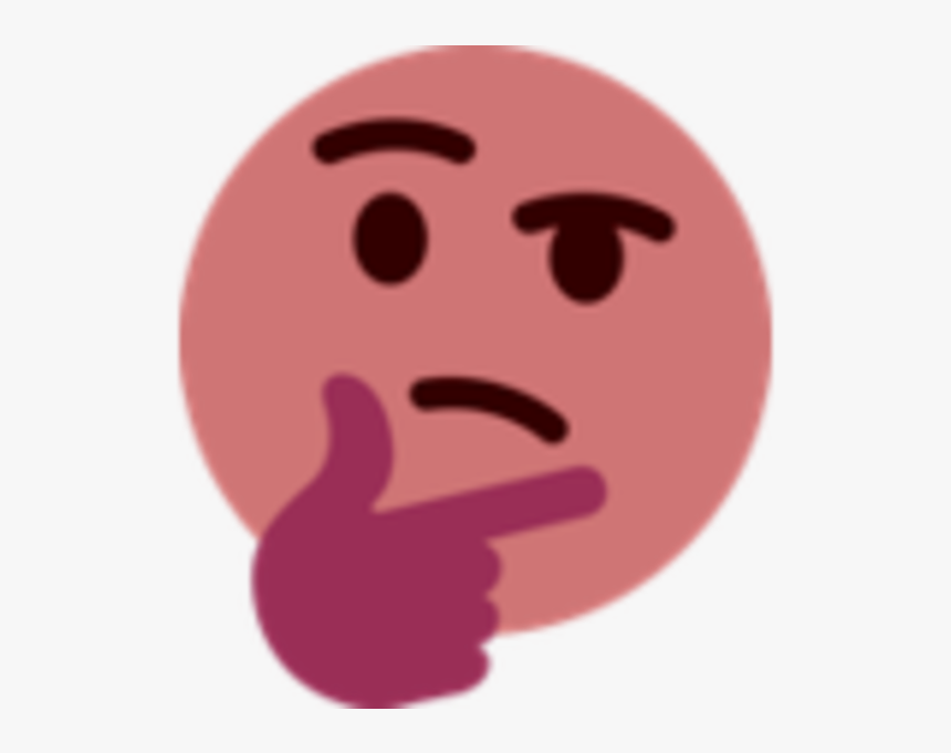 Discord Thinking Emoji Transparent - Red Thinking Face Emoji, HD Png Download, Free Download