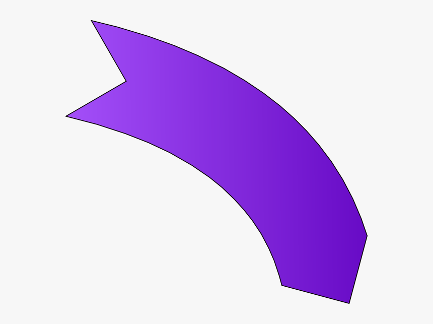 Transparent Purple Arrow Png - Curved Arrow Purple Png, Png Download, Free Download