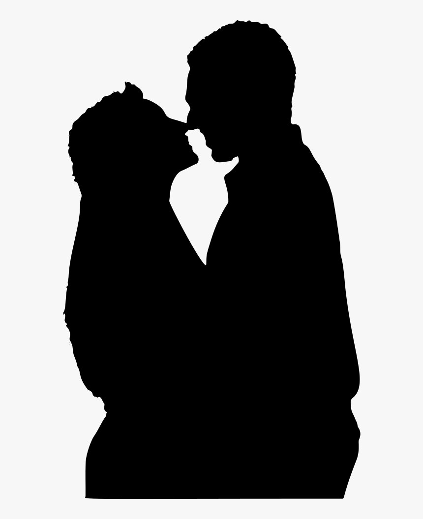 Close Couple Silhouette - Happy Hug Day 2019, HD Png Download, Free Download