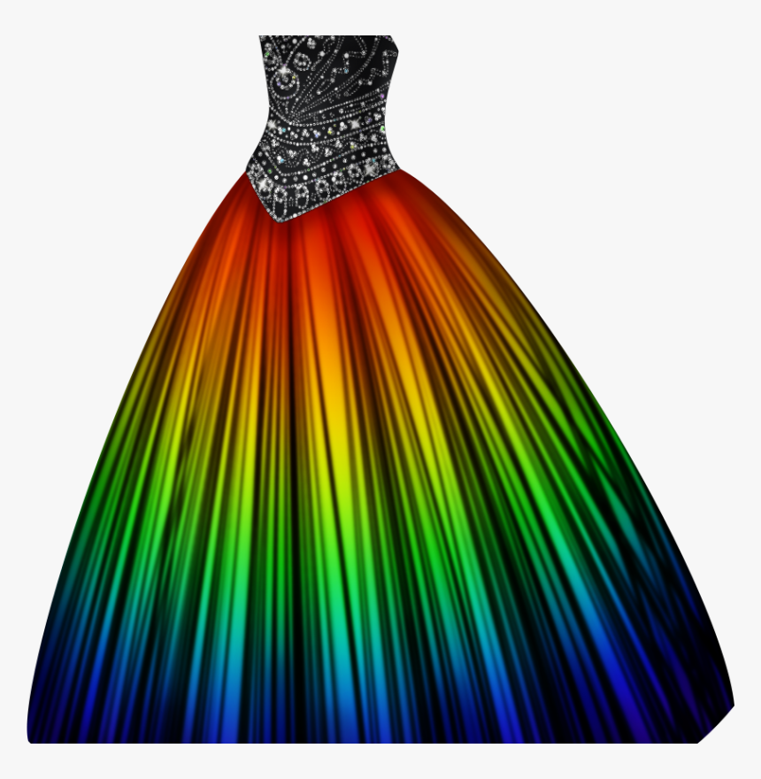 Rainbow Colours Dress, HD Png Download, Free Download