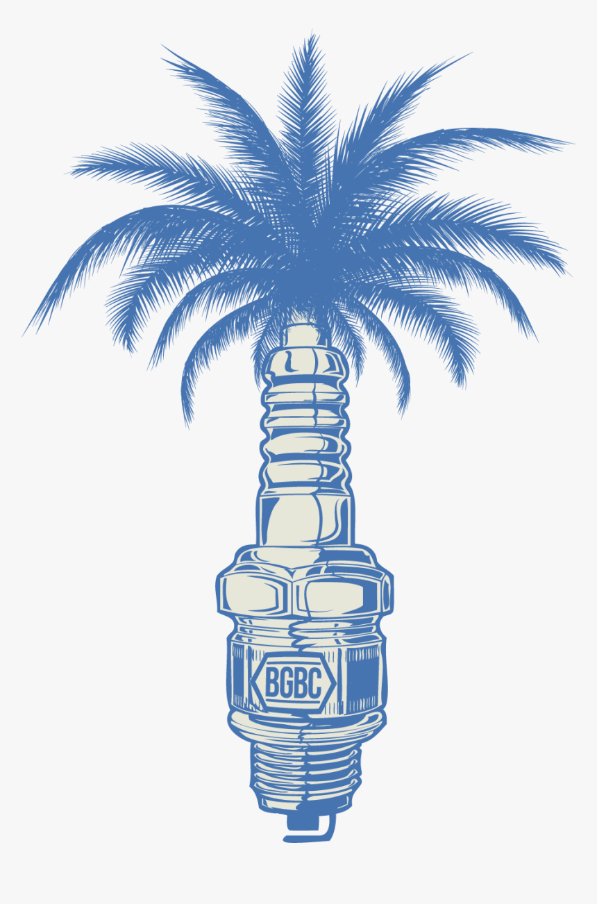 Pistons Palm Beach Grease Beer Co - Hand Drawn Palm Tree, HD Png Download, Free Download