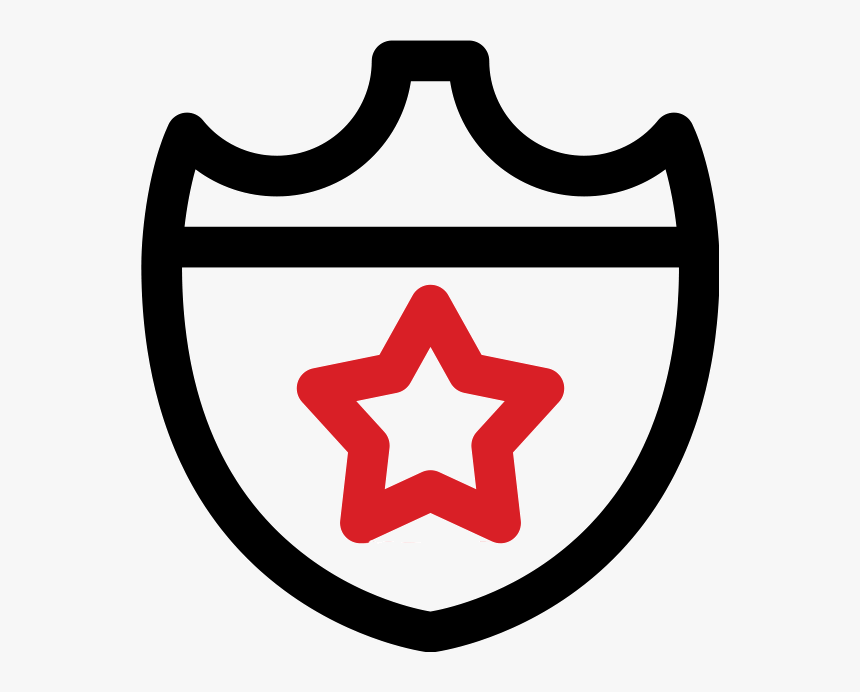 Transparent Security Badge Png - Star And Heart Icon, Png Download, Free Download