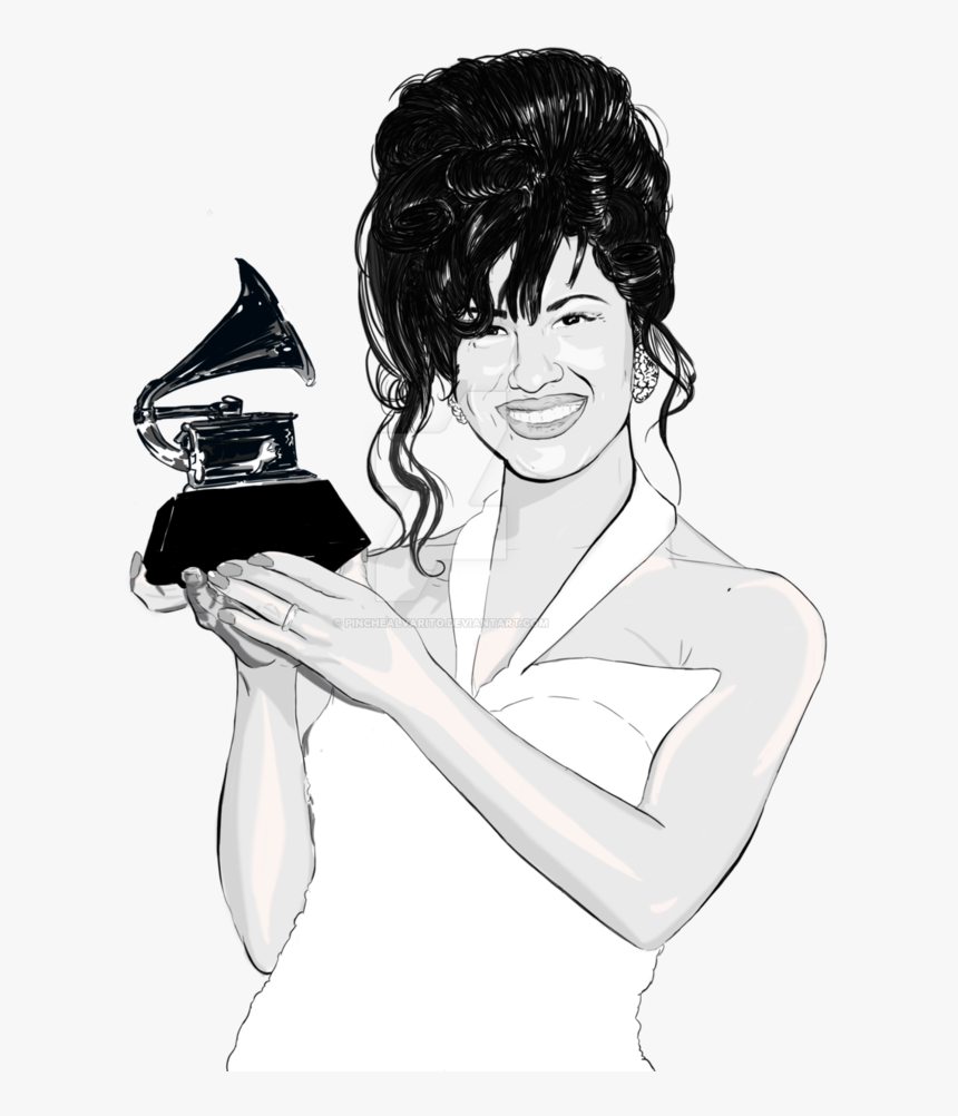 Selena Quintanilla Perez Accepting Her Grammy By Pinchealvarito - Transparent Selena Quintanilla Png, Png Download, Free Download