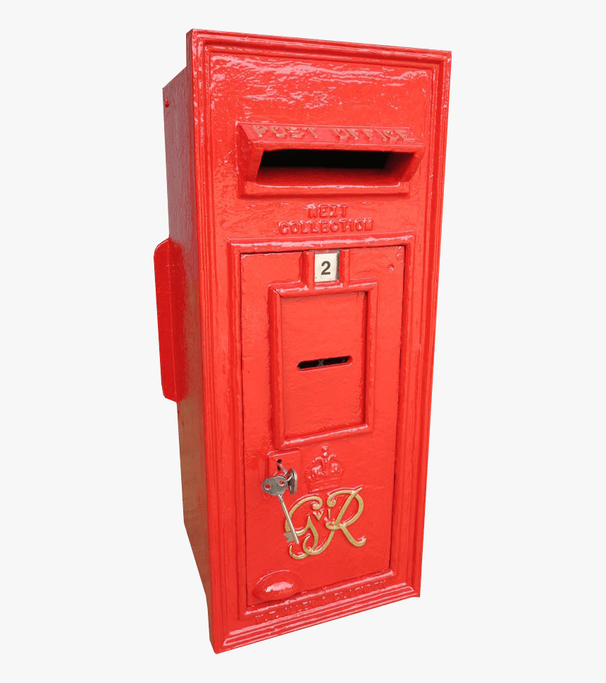 Cast Iron George 6th Post Box Transparent Image - Door, HD Png Download, Free Download