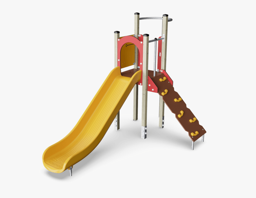 Kpl101401 Play Tower With Climbing Net Wood Posts &, HD Png Download, Free Download