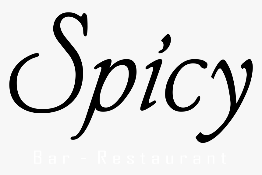 Spicy Bar Restaurant Logo Black And White - Restaurant, HD Png Download, Free Download