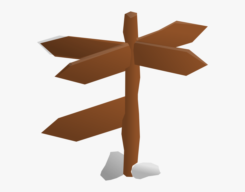 Wood Cross Clipart Free - Clip Art Sign Post, HD Png Download, Free Download