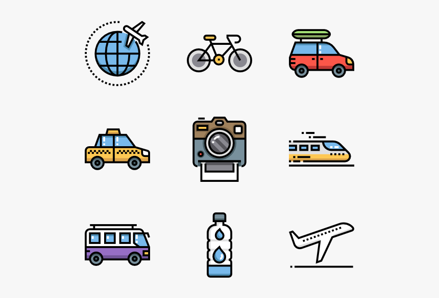 Travel Icons Png Transparent, Png Download, Free Download