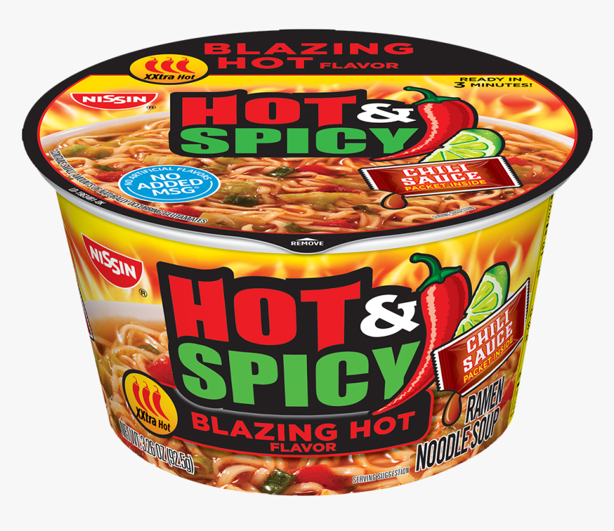Nissin Hot And Spicy Blazing Hot, HD Png Download - kindpng