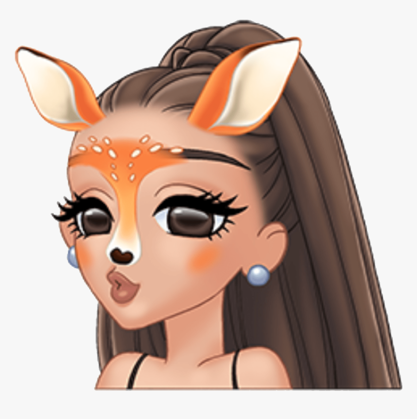 How To Draw A Dog Filter Snapcht - Emojis De Ariana Grande, HD Png Download, Free Download